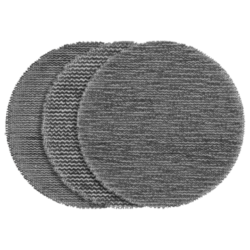 Milwaukee 3” Assorted 80, 120, 180 Grit Mesh Sanding Discs with POWERGRID™ Tear Resistant Mesh – (12 PK) + Pad Saver