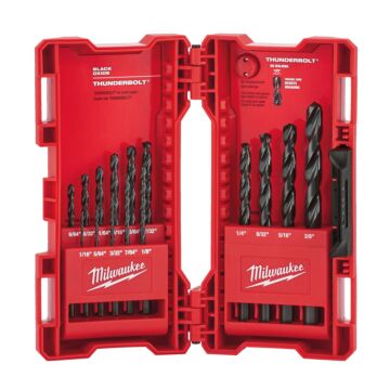 Milwaukee 15PC THUNDERBOLT® Black Oxide Drill Bit Set