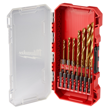 Milwaukee SHOCKWAVE™ Impact Duty RED HELIX™ Titanium Drill Bit Set (15pc)