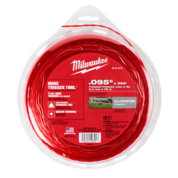 Milwaukee .095" x 250’ (1 lb.) Twisted Trimmer Line