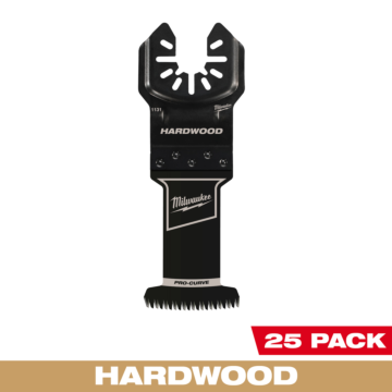 Milwaukee 1-3/8” High Carbon Steel Precision Tooth Hardwood Universal Fit Oscillating Multi-Tool Blade (25 PK)