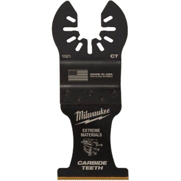 Milwaukee 1-3/8” Carbide Teeth Multi-Material Universal Fit Oscillating Multi-Tool Blade (1 PK)