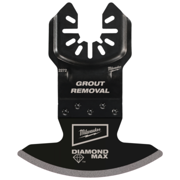 Milwaukee DIAMOND MAX™ Diamond Grit Grout Removal Universal Fit Oscillating Multi-Tool Blade (1 PK)