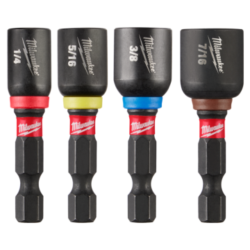 Milwaukee 4PC SHOCKWAVE™ Impact Duty 1-7/8" Magnetic Nut Driver Set