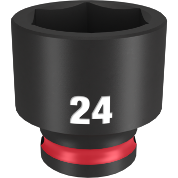 Milwaukee SHOCKWAVE™ Impact Duty 3/8" Drive 24MM Standard 6 Point Socket