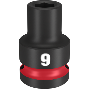 Milwaukee SHOCKWAVE™ Impact Duty 1/2" Drive 9MM Standard 6 Point Socket
