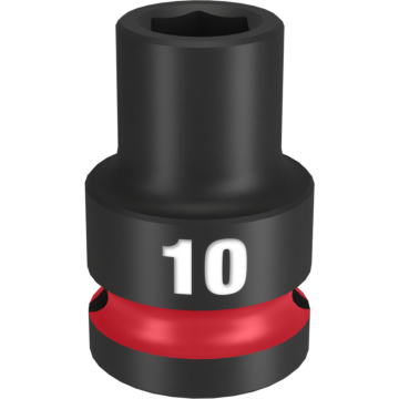 Milwaukee SHOCKWAVE™ Impact Duty 1/2" Drive 10MM Standard 6 Point Socket