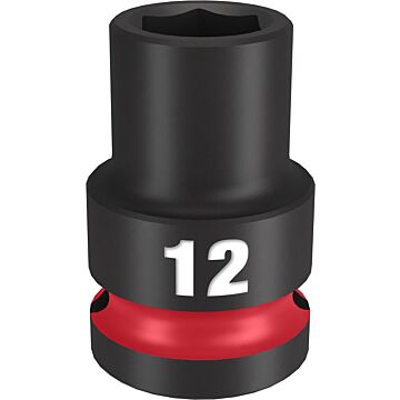 Milwaukee SHOCKWAVE™ Impact Duty 1/2" Drive 12MM Standard 6 Point Socket