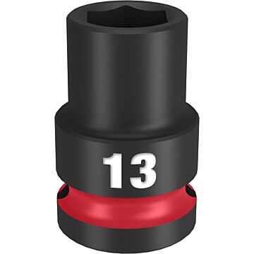 Milwaukee SHOCKWAVE™ Impact Duty 1/2" Drive 13MM Standard 6 Point Socket
