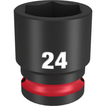 Milwaukee SHOCKWAVE™ Impact Duty 1/2" Drive 24MM Standard 6 Point Socket