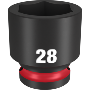 Milwaukee SHOCKWAVE™ Impact Duty 1/2" Drive 28MM Standard 6 Point Socket