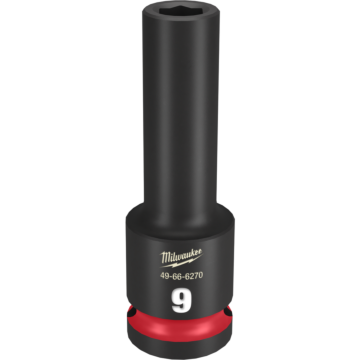 Milwaukee SHOCKWAVE™ Impact Duty 1/2" Drive 9MM Deep 6 Point Socket