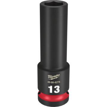 Milwaukee SHOCKWAVE™ Impact Duty 1/2" Drive 13MM Deep 6 Point Socket