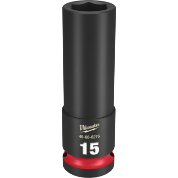 Milwaukee SHOCKWAVE™ Impact Duty 1/2" Drive 15MM Deep 6 Point Socket