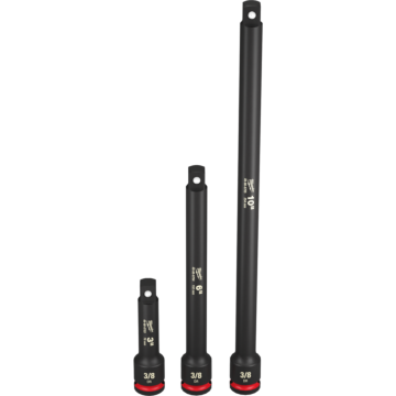 Milwaukee 3PC SHOCKWAVE™ Impact Duty 3/8" Drive Extension Set