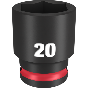 Milwaukee SHOCKWAVE™ Impact Duty 3/8" Drive 20MM Standard 6 Point Socket
