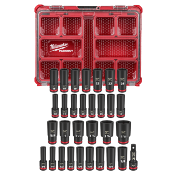 Milwaukee 31PC SHOCKWAVE™ Impact Duty Socket 1/2” Drive Set with PACKOUT™