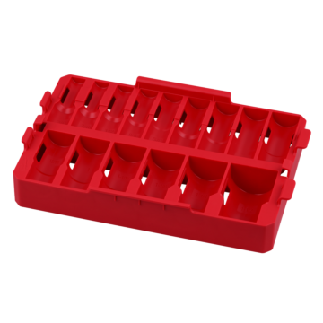 Milwaukee 15PC SHOCKWAVE™ Impact Duty Socket 1/2” Drive SAE TRAY ONLY