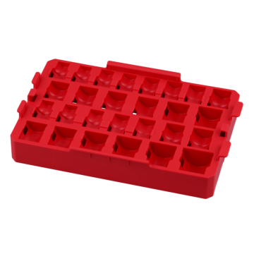Milwaukee 27PC SHOCKWAVE™ Impact Duty Socket 1/2” Drive SAE TRAY ONLY