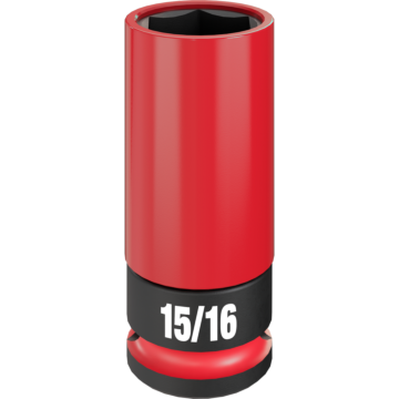 Milwaukee SHOCKWAVE™ Impact Duty 1/2 Drive 15/16" SAE Lug Nut Wheel Socket