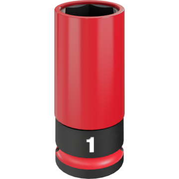 Milwaukee SHOCKWAVE™ Impact Duty 1/2 Drive 1" SAE Lug Nut Wheel Socket
