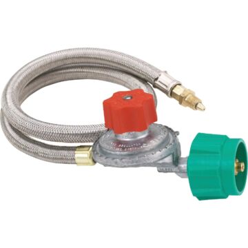 Bayou Classic SS Hose & Regulator - 1/8 in. Connection, 5 psi