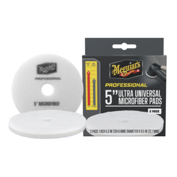 Meguiars Universal Microfiber Detailing Pad (White - 2pk) 5 in.