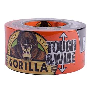 Gorilla Tape 2.8 in. x 25 yd 17 mil Tough & Wide Heavy-Duty Duct Tape - Black