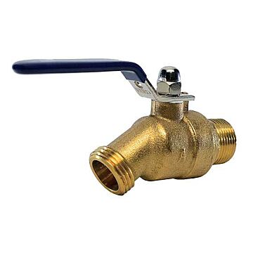 American Valve 3/4 in MNPT x Garden Hose Thread 200 CWP Ball Valve
