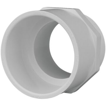 Charlotte Pipe 2 In. x 2 In. Schedule 40 Male PVC Adapter