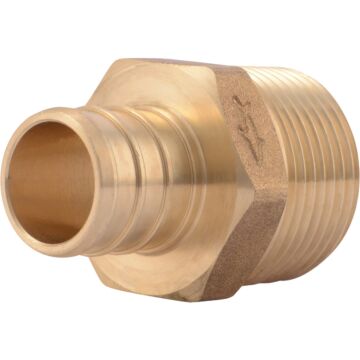 SHARKBITE SharkBite 3/4 In. CF x 3/4 In. MPT Brass PEX Adapter