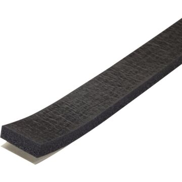 M-D Building Products 1/4 In. x 1 In. x 10 Ft. Black Sponge Window Seal for Medium Gaps