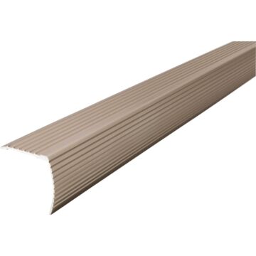 M-D Building Products 36 In. Satin Nickel Aluminum CINCH Fluted Stair Edging