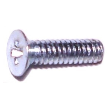1.6mm - 0.35 x 6 mm Phillips Flat Head, Machine Screw, Zinc 