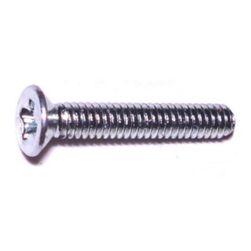2 mm - 0.40 x 12 mm Phillips Flat Head, Machine Screw, Zinc 