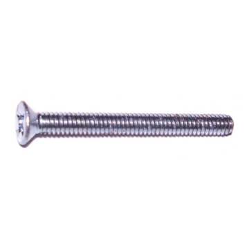 2 mm - 0.40 x 20 mm Phillips Flat Head, Machine Screw, Zinc 