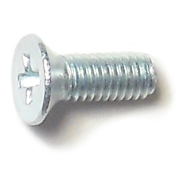 3 mm - 0.50 x 8 mm Phillips Flat Head, Machine Screw, Zinc 