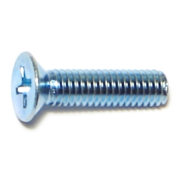 4 mm - 0.70 x 16 mm Phillips Flat Head, Machine Screw, Zinc 