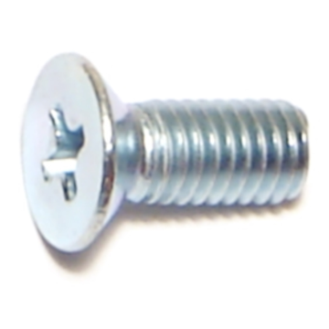 5 mm - 0.80 x 12 mm Phillips Flat Head, Machine Screw, Zinc 