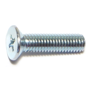 5 mm - 0.80 x 20 mm Phillips Flat Head, Machine Screw, Zinc 