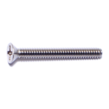 6-32 x 1-1/4" Phillips Flat Head, Machine Screw, Stainless Steel 