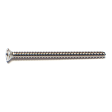 6-32 x 2" Phillips Flat Head, Machine Screw, Stainless Steel 