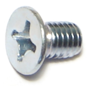6 mm - 1.00 x 10 mm Phillips Flat Head, Machine Screw, Zinc 