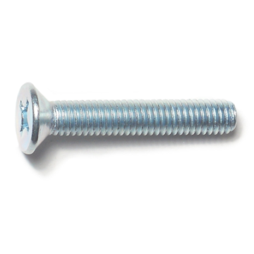 6 mm - 1.00 x 35 mm Phillips Flat Head, Machine Screw, Zinc 