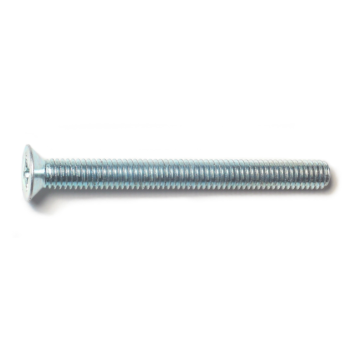 6 mm - 1.00 x 60 mm Phillips Flat Head, Machine Screw, Zinc 