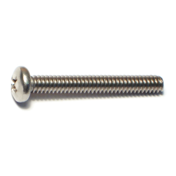 10-24 x 1-1/2" Phillips Pan Head, Machine Screw, Stainless Steel 