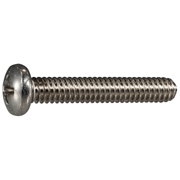 1/4"-20 x 1-1/2" Phillips Pan Head, Machine Screw, Stainless Steel 