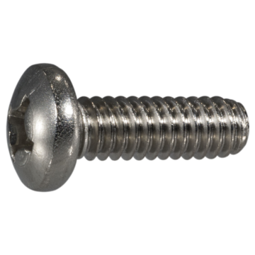 1/4"-20 x 3/4" Phillips Pan Head, Machine Screw, Stainless Steel 