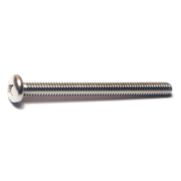 1/4"-20 x 3" Phillips Pan Head, Machine Screw, Stainless Steel 