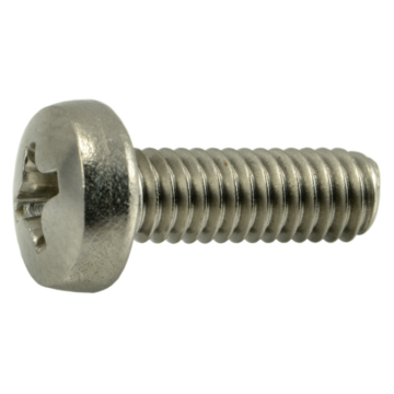 4 mm - 0.70 x 12 mm Machine Screw, Phillips Pan Head, Zinc 